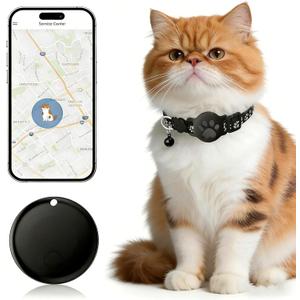 GPS Collar for CatsPet Tracker (Android Only) Smart tag,Waterproof Compatible with Google Find My,No Monthly Fee,Advanced Tracking Solution Smart Collar for Pet Safety Ideal Small Large Cats