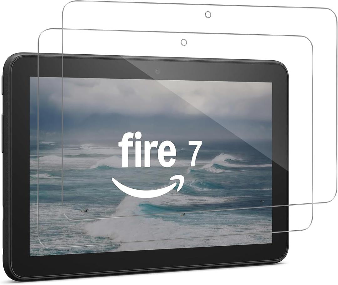 Screen Protector for 7 Kids Tablet 7 inch (2022 release), Tempered Glass Film, 2 Pack