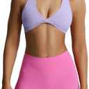 Aoxjox Women's Workout Sports Bras Fitness Sienna Low Impact Bra Yoga Crop Tank, Small
