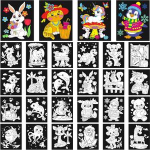 Zhanmai 24 Pack Velvet Coloring Posters Animal Fuzzy Velvet Coloring Posters Animal Crafts for Kids Color Your Own Poster Bulk for Holiday School Home Party Activities Zhanmai 24 Pack Velvet Coloring Posters Animal Fuzzy Velvet Coloring Posters Animal Crafts for Kids Color Your Own Poster Bulk for Holiday School Home Party Activities