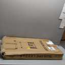 Folding Telescoping Ladder (Black Silver), 12.5 FT Aluminum Extension Ladder Folding Compact Portable Anti-Slip Collapsible Ladders for Home Attic RV Loft Roof