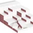 LONGIM 100pcs Blank Matches Boxes for DIY Craft, 2.28x1.41x0.59in White Small Storage Container Bulk Matchboxes with Double-Sided Strikers for Wedding & Birthday Party Favor Supplies, Empty Matchboxes