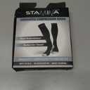 Physix Gear Compression Socks 20-30 mmHg - Men & Women - Running, Nurses, Shin Splints, Flight, Travel (Black/Grey) L/XL