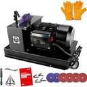 Lawn Mower Blade Sharpener, 1HP 750W Lawn mower Blade Grinder with 9-inch Ceramic Grinding Wheel and 36 Grit & 60 Grit Sanding Disc for High/Low Lift Blades, Gator Blades, Flat Blades Replace JLD10-8