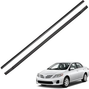 Silscvtt Roof Trim Molding Kit Sealing Strip Black Replacement for Corolla 2009-2013