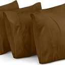 Utopia Bedding Queen Pillowcases - 4 Pack - Envelope Closure - Soft Brushed Microfiber Fabric - Shrinkage and Fade Resistant Pillow Covers Queen Size 20 X 30 Inches (Queen, Mocha)