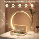 Vivilumens Sunrise Alarm Clock Wireless Charger, 10 White Noise Sound Machine Alarm Clock with 30/60/90 Mins Timer, 3 Levels Touch Night Light Dual Clocks for Heavy Sleeper Bedroom Decor Gift for Her