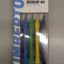 5 Piece Sanding Detailer Set with 2 Extra Replacement Belts Per Stick, 5 Grits 120, 240, 320, 400 & 600 Grit Made in The USA for Sanding Wood, Metal & Plastics, Long Life Sanding Belts