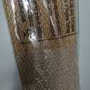 LazBlinds No Drill Bamboo Roman Shades, 34" W x 48" H, Star-Brown