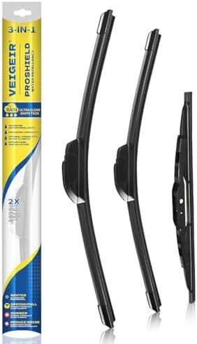 VEIGEIR 3 Pack Windshield Wiper Blades Compatible with Chevrolet Equinox 2018-2021, Front and Rear, 24" 18" 13"
