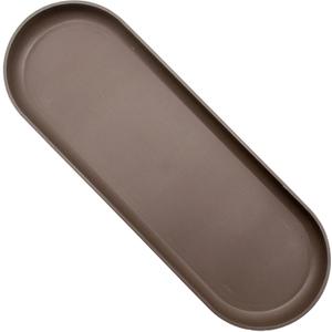 The HC Companies 15 Inch Oval Sprite Pot Plant Saucer - Indoor Outdoor Plastic Plant Trays for Pots - 15"x5.21"x.93, Artisan Taupe
