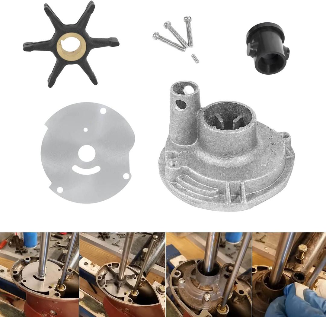 382468 0382468 Water Pump Impeller Kit Fit for Johnson Evinrude BRP OMC 1953-1978 10 15 18 20 25HP Replace for 18-3377 777806