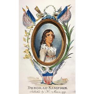 Deborah Sampson N(1760-1827) American Revolutionary Soldier Line Engraving American 1797 Poster Print by (18 x 24)