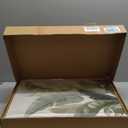 Rantodecor Sage Green Framed Canvas Wall Art, Minimalist Tropical Leaf Wall Decor, Boho Beige Nature Leaf Art Paintings, Bohemian Triple Panel Plant Artwork for Bedroom Living Room Office 16"x24"x3