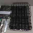 Rear Bike Rack with Basket- Bicycle Cargo Rack with Waterproof Cover, Liner and Cargo Net, Bike Storage Basket for 26" - 29" and 700c Bikes