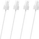 4 Pack Spray Bottle Top, Spray Bottle Nozzle Sprayer Tops Replacement Pump Plastic for Essential Oil Bottles, White
