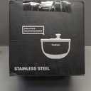 Stainless Steel Salad Spinner, 4.8 Qt Vegetable Washer, BPA-Free Lettuce Dryer with Crank Design, Dishwasher Safe, Non-Slip Base - Transparent Lid