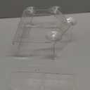 2PCS Window Bird Feeder with 4 Extra Strong Suction Cups, Clear Birdfeeders Bird House for Outdoors Window Viewing Outside, Removable Tray Birdhouse