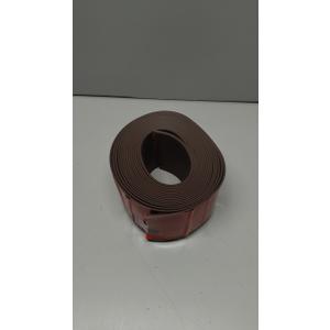 COUKIU Flexible Baseboard Molding Trim, 4 Inch x 20 Feet Self-Adhesive Vinyl Wall Base Cove Base, Peel and Stick Rubber Wall Base Moulding Trim(S100, Brown)