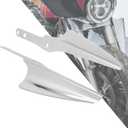 HDBUBALUS Front Fork Mount Wind Deflectors Compatible with 1995-2023 Harley Electra Glide Road King Street Glide 1 Pair (Chrome)