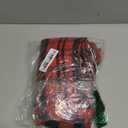 HRX Package 2pcs Cotton Santa Bag, 28x20 inch Plaid Fabric Drawstring Christmas Bags, Reusable Cloth Wrapping Bag with Gift Tag for Xmas Presents (Multicolor)