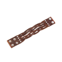 Vintage Braided Cowhide Leather Bracelet for Men and Women Handmade Woven Design Adjustable Size for Casual and Boho Styles