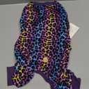 KYEESE Dog Pajamas Velvet Dog Pajamas Small Sized Dogs Soft Dogs Clothes Pjs with Leopard Pattern Stretchy Pet Jammies Coat Comfy Pet Onesie Costume, X-Large