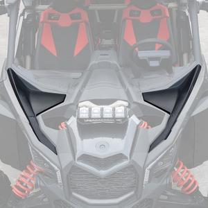 SAUTVS Front Fenders for Can-Am Maverick X3 MAX, Black Front Fenders Kit for Can Am Maverick X3 / X3 MAX 2017-2026 All Models Accessories (2PCS, #705012456, 705012457)