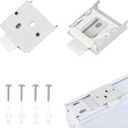 Universal Replacement for Roller Shade Metal Mounting Brackets Roller Blind Buckles (White)