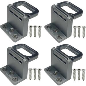 Window Security Locks, Sliding Door Locks, Sliding Window Stopper for Vertical & Horizontal Sliding Windows & Doors, Secure Your Window and Door with a Simple Flip, for Apartment, Home & Office 4 Pcs