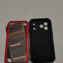 Marrkey Compatiable with iPhone 17 Pro Max Case,360 Full Body Protective Cover Heavy Duty Shockproof [Tough Armour] Aluminum Alloy Metal Case with Silicone Built-in Screen Protector - Red