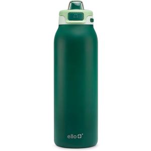 Ello Pop & Fill Stainless Steel Water Bottle with Quick Fill Technology, Double Walled Vacuum Insulated Metal, Leak Proof Locking Lid, Sip & Chug, BPA Free, Holiday Gift for Him Her, 22oz, 32oz, 40oz (Aurora)