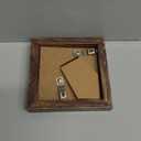 4x4 Picture Frame Wood Display 4x4 Picture Distressed Brown Square Photo Frame for Wall and Tabletop Decoration