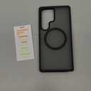 TORRAS Magnetic Shockproof for Samsung Galaxy S25 Ultra Case, Fit for MagSafe, 4X Military Grade Protection, Translucent Slim Case for Samsung S25 Ultra Case Anti-Fingerprint Anti-Scratch, Black