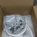 35" Ceiling Fans With Lights and Remote,Low Profile Ceiling Fan 6 Speed Super Quiet Reversible Motor,Modern Ceiling Fan With 3 color Stepless Dimmable for Bedroom/Living Room/Kids Room(White)