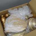 Set of 9 Cake Stands Metal Cupcake Stand Set Multiple Styles Candy Fruit Display Tower Dessert Plate Cake Serving Tray for Birthday Party Wedding Anniversary Baby Shower Engagement (Gold)