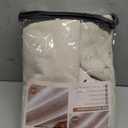 Black Out 96 Inch Long Boho Curtains 2 Panel Set, Farmhouse Curtains for Living Room Darkening/Thermal/Noise Reduction Textured Flax Linen Drape 8ft Hook&Ring Included Birch Off White 50"x96"