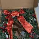 DiliComing 16-Inch Pre-Lit Winter Wreath - Large Christmas Door Wreath, Front Door & Window Decorations (Led Red)