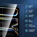 2 x NEW'C 2 Pack Designed for iPad Pro 11 inch M4 (2024), Modle A2836 A2837 A3006 Screen Protector Tempered Glass, Bubble Free, Ultra Resistant (Transparent)