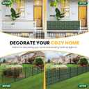 Artificial Ivy Privacy Fence Screen,240X40 in Privacy Fence Panels Balcony Privacy Screen Faux Ivy Hedge Vine Leaf Greenery Backdrop Privacy Screen Outdoor for Patio,Balcony, Garden, Backyard