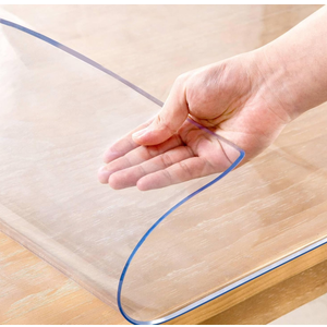40 x 78 Inch Clear Table Cover Protector, 2mm Thick Clear Table Protector for Dining Room Table, Plastic Table Cover, Vinyl Table Protector, Waterproof Table Pad for Kitchen, Office