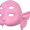 3 x Pink Cosplay Therian Masquerade Half Face Mask DIY Fantastic Cry Baby Mask Costume For Halloween