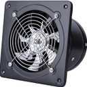 Exhaust Fan,12 Inch Wall Mounted Vent Fans,110V 2700m/h 2800r/min High Speed and Energy Saving Ventilation Fan for Kitchen,Bathroom,Home,Warehouse,Office Commercial and Window Ventilation (Black)