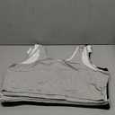 Fruit of the Loom Women's Built Up Tank Style Sports Bra 6 Pack, Black/White/Heather Grey, 50