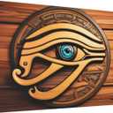 Canvas Wall Decor Art Painting Print, Egyptian Horus Eye Home Decoration Artwork Framed Picture Ready To Hang 12x18 Inches