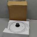 Bezrat Microwave Tall Glass Plate Cover | Splatter Guard Lid with Easy Grip Silicone Handle Knob | 100% Food Grade | BPA Free and Dishwasher Safe | 10 Inch (Black-)