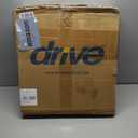 Drive Medical 11148-1 Folding Steel Bedside Commode Chair, Portable Toilet, Supports Individuals Weighing Up To 350 Lbs, with 7.5 Qt. Bucket and 13.5 Inch Seat, Grey