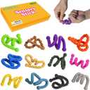 12 Pack Sensory Stick,Fidget Toys,Textured Calming Sensory Toys for Autism Kids, Anxiety Relief for Activities Essential,Stimulating & Addictive Toys for Kids Students