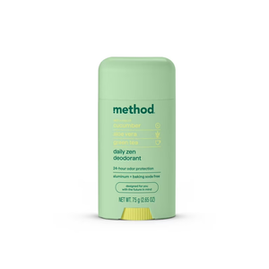 Method Deodorant, Daily Zen, Cucumber, Seaweed + Green Tea notes, 24 Hour Odor Protection, 2.65 oz