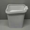 MOPALL 2.7 Gallon Small Bathroom Trash Can with Lid Soft Close, Garbage Can with Press Top Lid & Foot Pedal, Step Trashcan Slim Trash Bin Waste Basket for Toilet, Office, Bedroom, Kitchen, Living Room